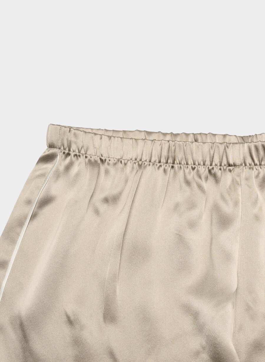 boxer da pigiama in seta nightside marcona beige