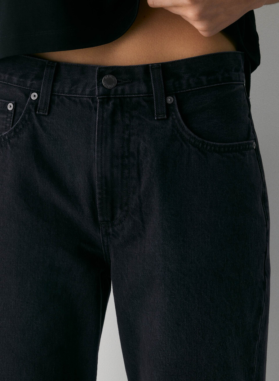denim forum i jeans larghi a vita bassa di iggy degli anni 90 eyeliner nero