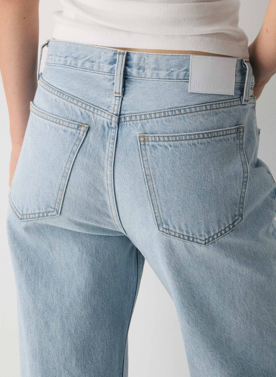 denim forum jeans larghi a vita bassa iggy anni 90 15 yrs brl thr bleu