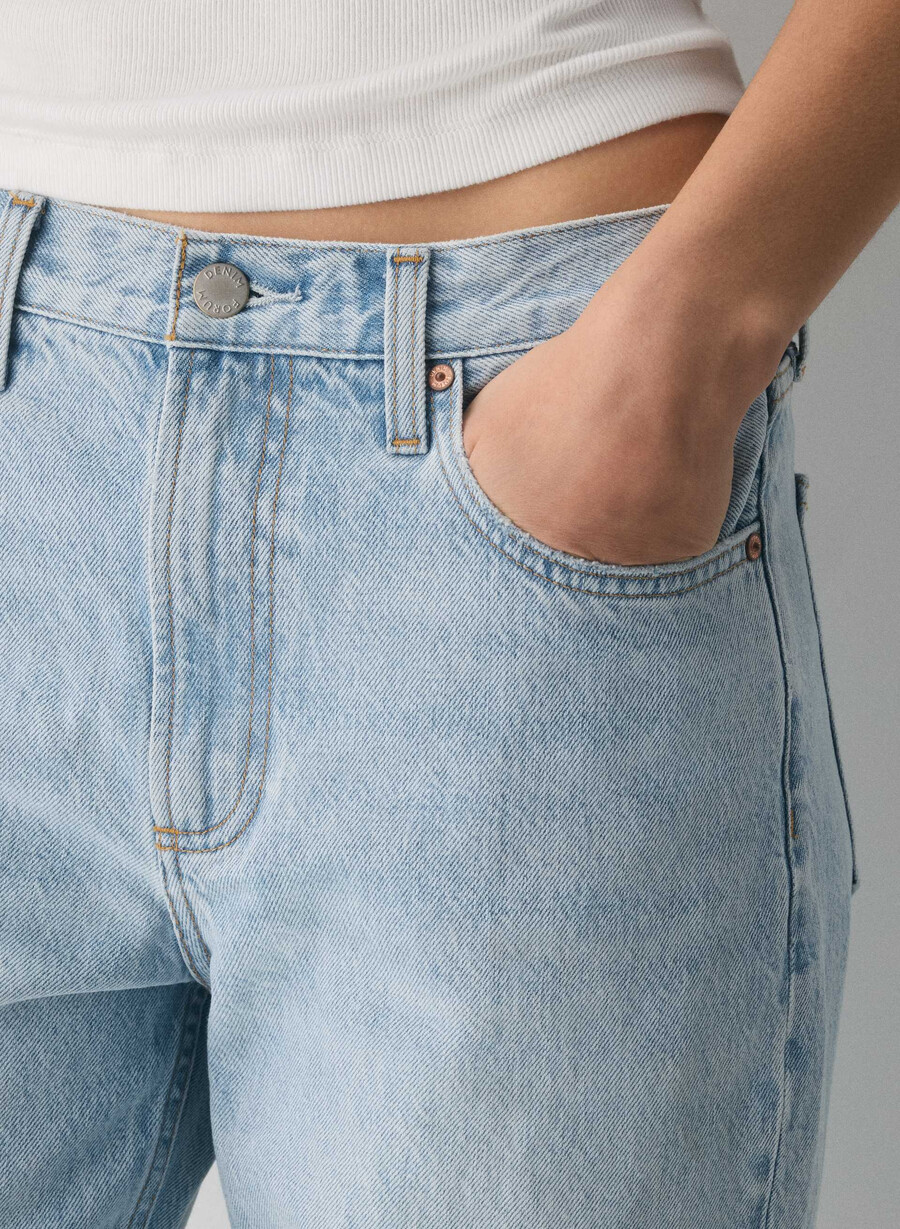 denim forum jeans larghi a vita bassa iggy anni 90 15 yrs brl thr bleu