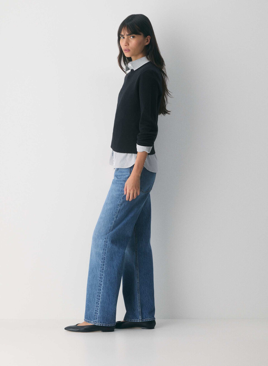 denim forum jeans larghi a vita bassa iggy anni 90 5 anni kiss n tell bl