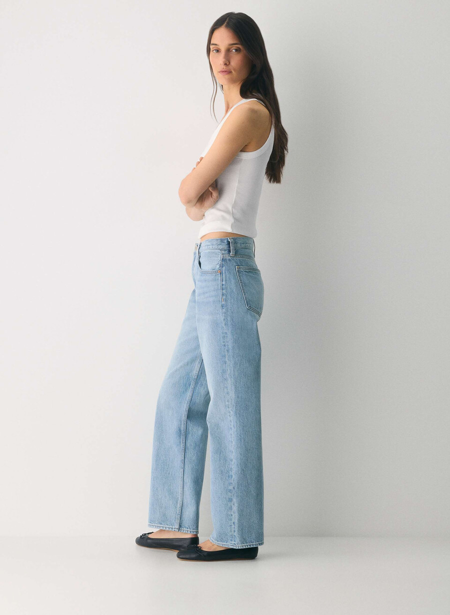 denim forum iggy lo-rise baggy jean degli anni 90 7 yrs bleu taboo