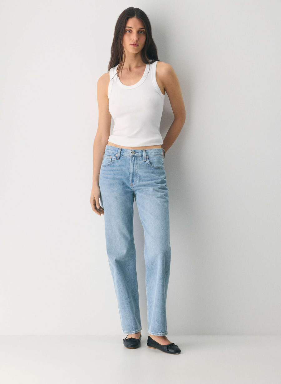denim forum iggy lo-rise baggy jean degli anni 90 7 yrs bleu taboo