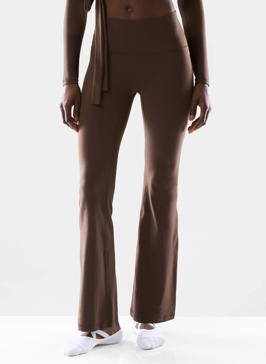 butter cheeky infinite hi flare 30 legging rich mocha brown