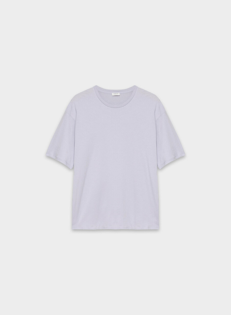 maglietta wisp cotton ines lilla fiori di campo