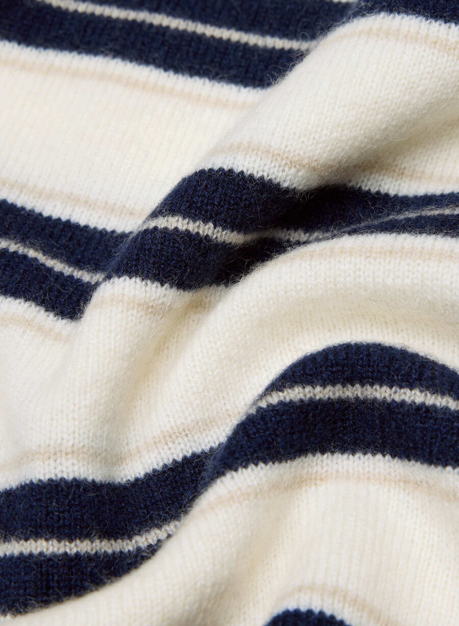 maglione bloor in cashmere nudo lt birch admiral