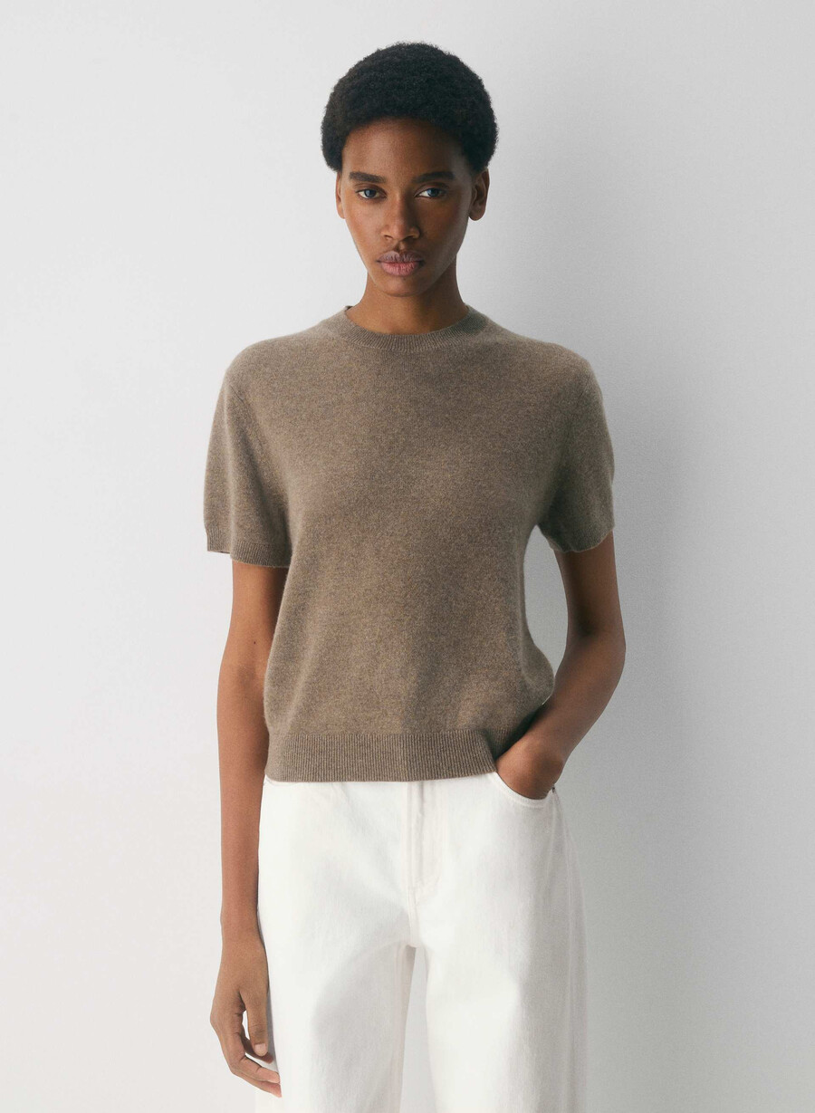 maglione bare cashmere bloor heather folio brown