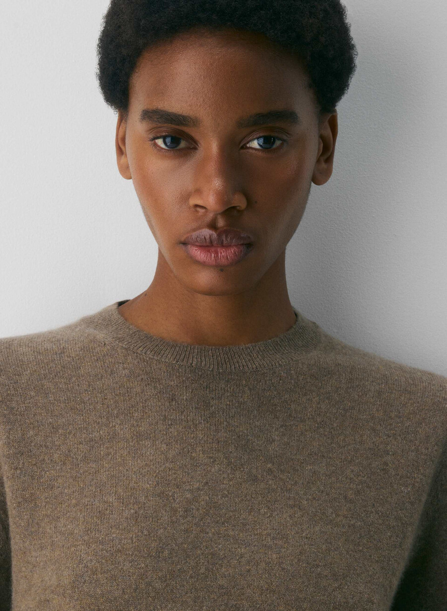 maglione bare cashmere bloor heather folio brown