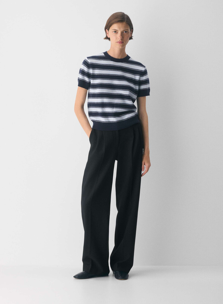 maglione bloor in cashmere nudo admiral villa blu