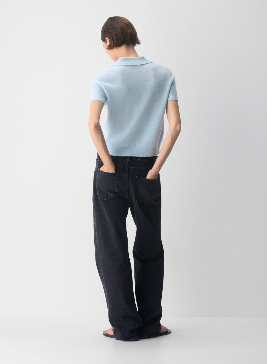 maglione polo bare cashmere cellini villa blue