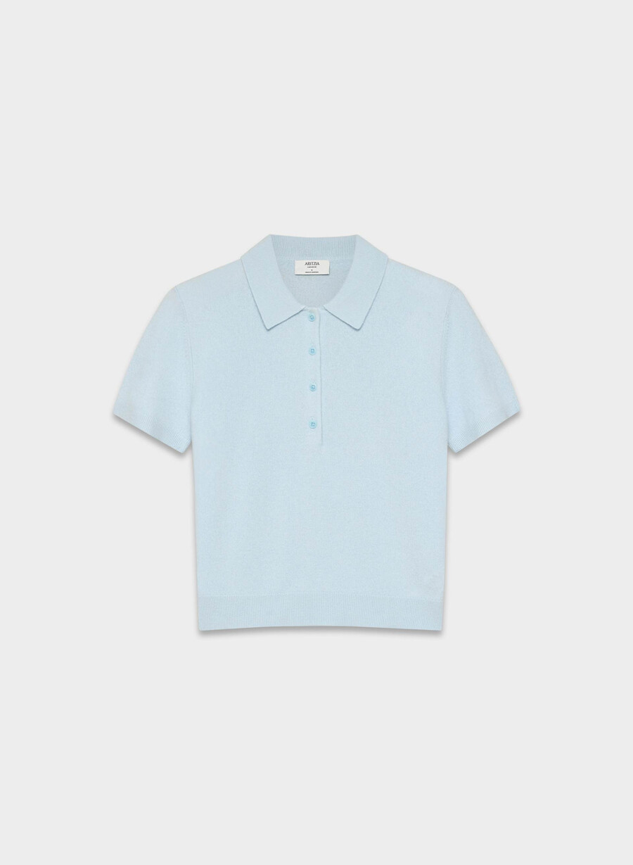 maglione polo bare cashmere cellini villa blue