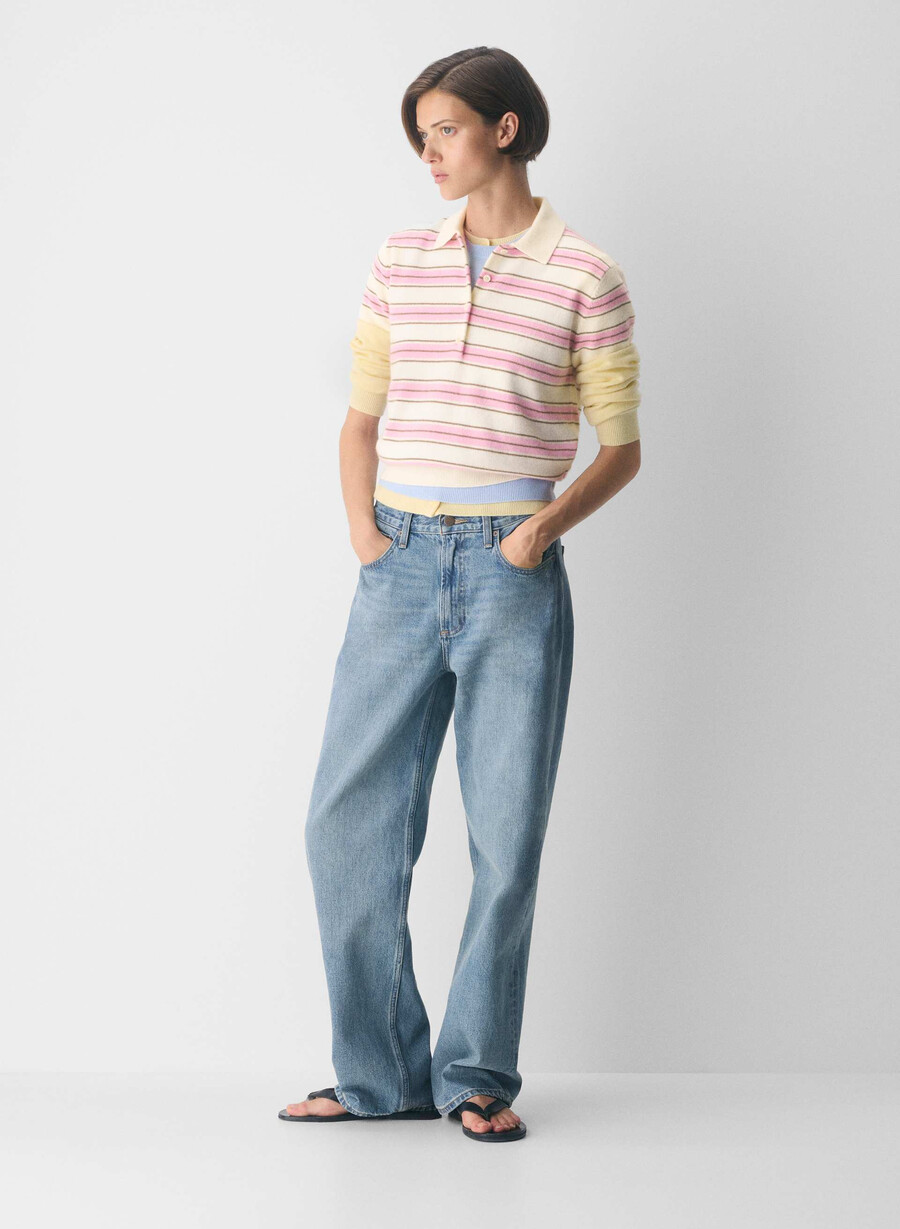 maglione polo bare cashmere cellini lght brch jlybn pnk