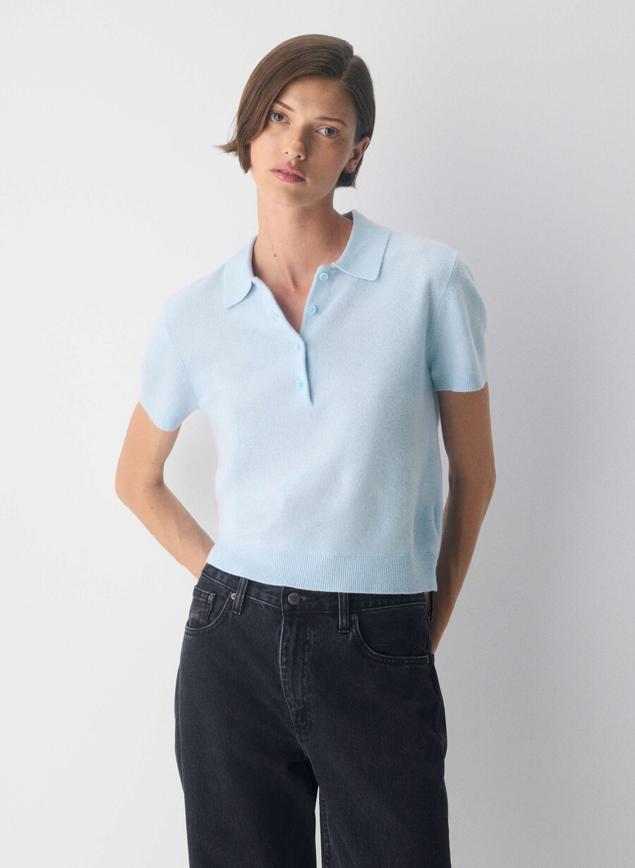 polo cellini in cashmere nudo lmndhthr fol bwn