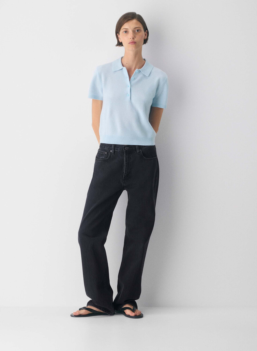 polo cellini in cashmere nudo lmndhthr fol bwn