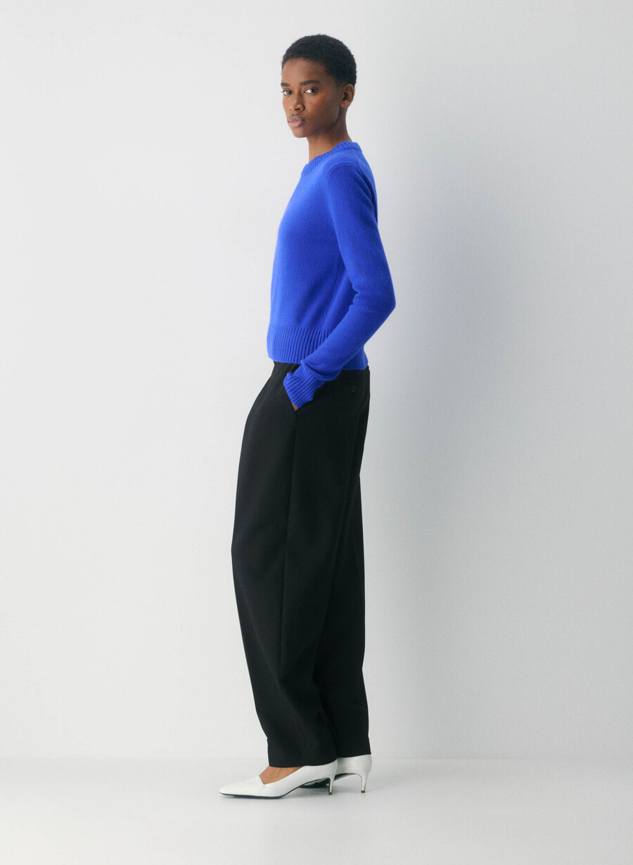 maglione girocollo essential cashmere shrunken blauer