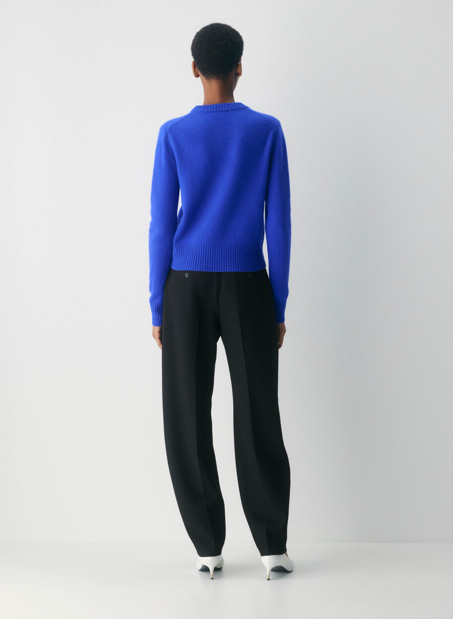 maglione girocollo essential cashmere shrunken blauer