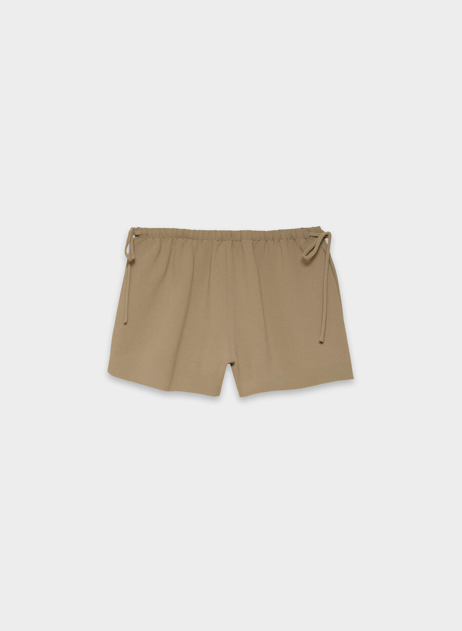 pantaloncini artisan - crepette folio marrone