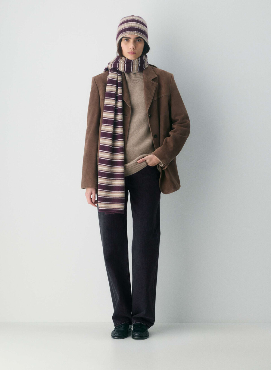 berretto a coste in cashmere cdnhther nmd tpe