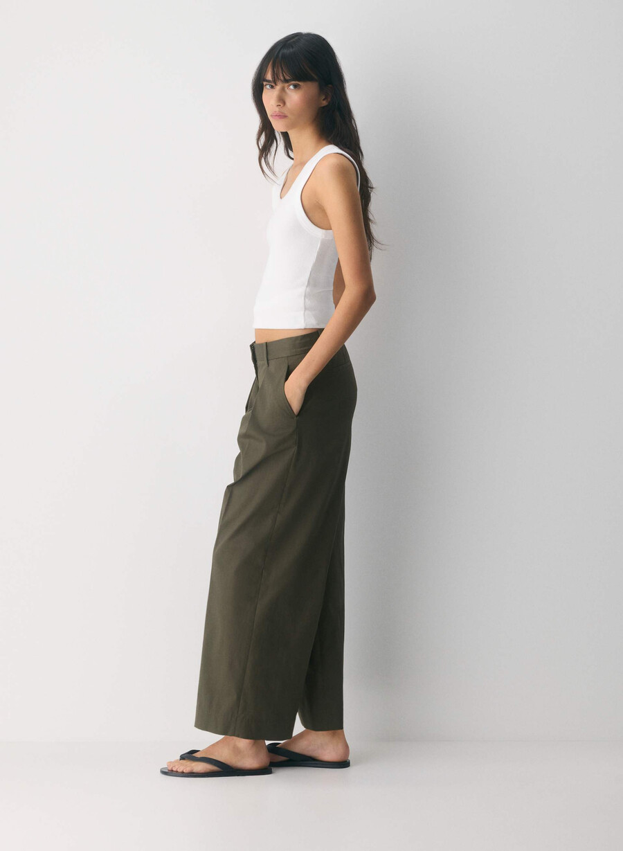 pantaloni middlebury - chino oliva scuro