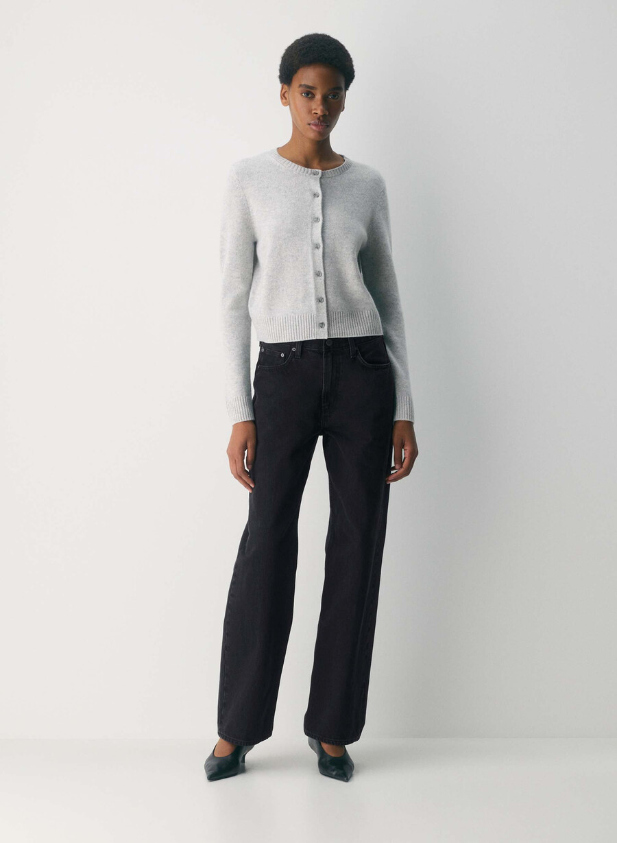 cardigan essential cashmere acme heather chrome
