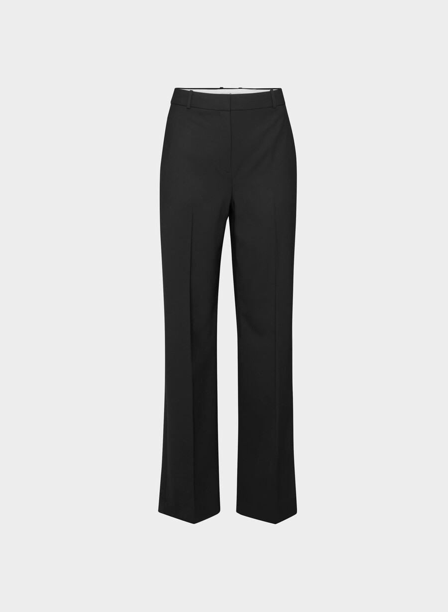 pantaloni in lana new agency nero