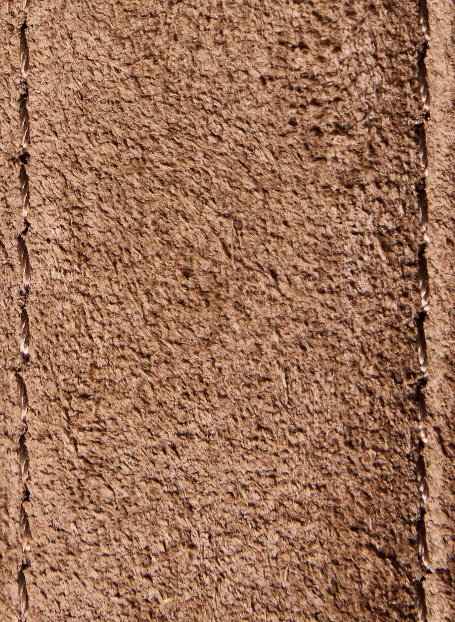 cintura leggendaria in pelle scamosciata in ottone massiccio marrone terra dombra grezzooro