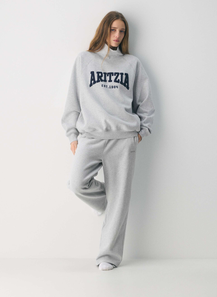 felpa con cappuccio cozy sweatfleece mega raglan collo a imbuto h chrome admiral