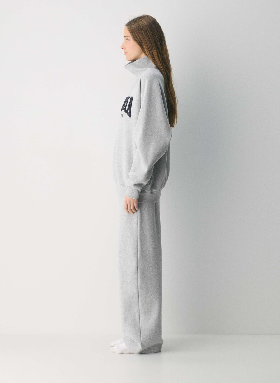 felpa con cappuccio cozy sweatfleece mega raglan collo a imbuto h chrome admiral