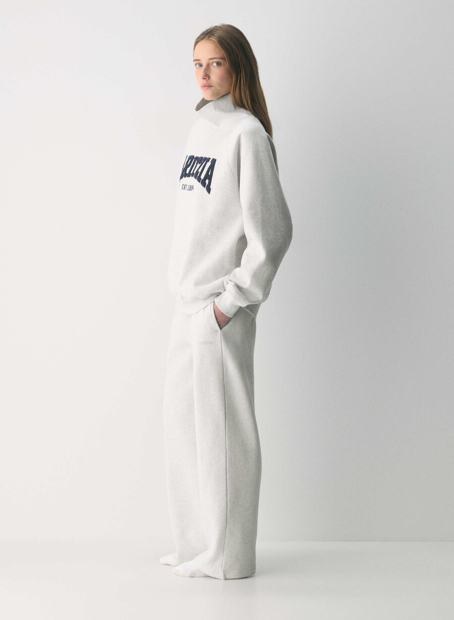 felpa con cappuccio cozy sweatfleece mega raglan collo a imbuto h. cld whteadmiral