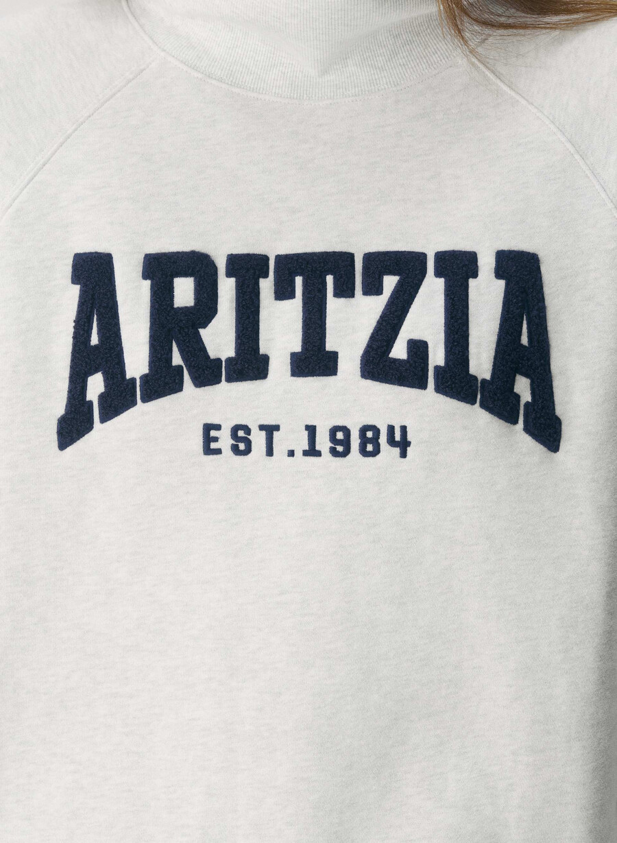 felpa con cappuccio cozy sweatfleece mega raglan collo a imbuto h. cld whteadmiral