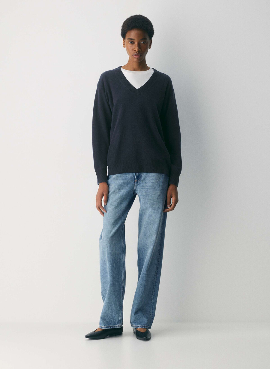 maglione in cashmere nudo admiral