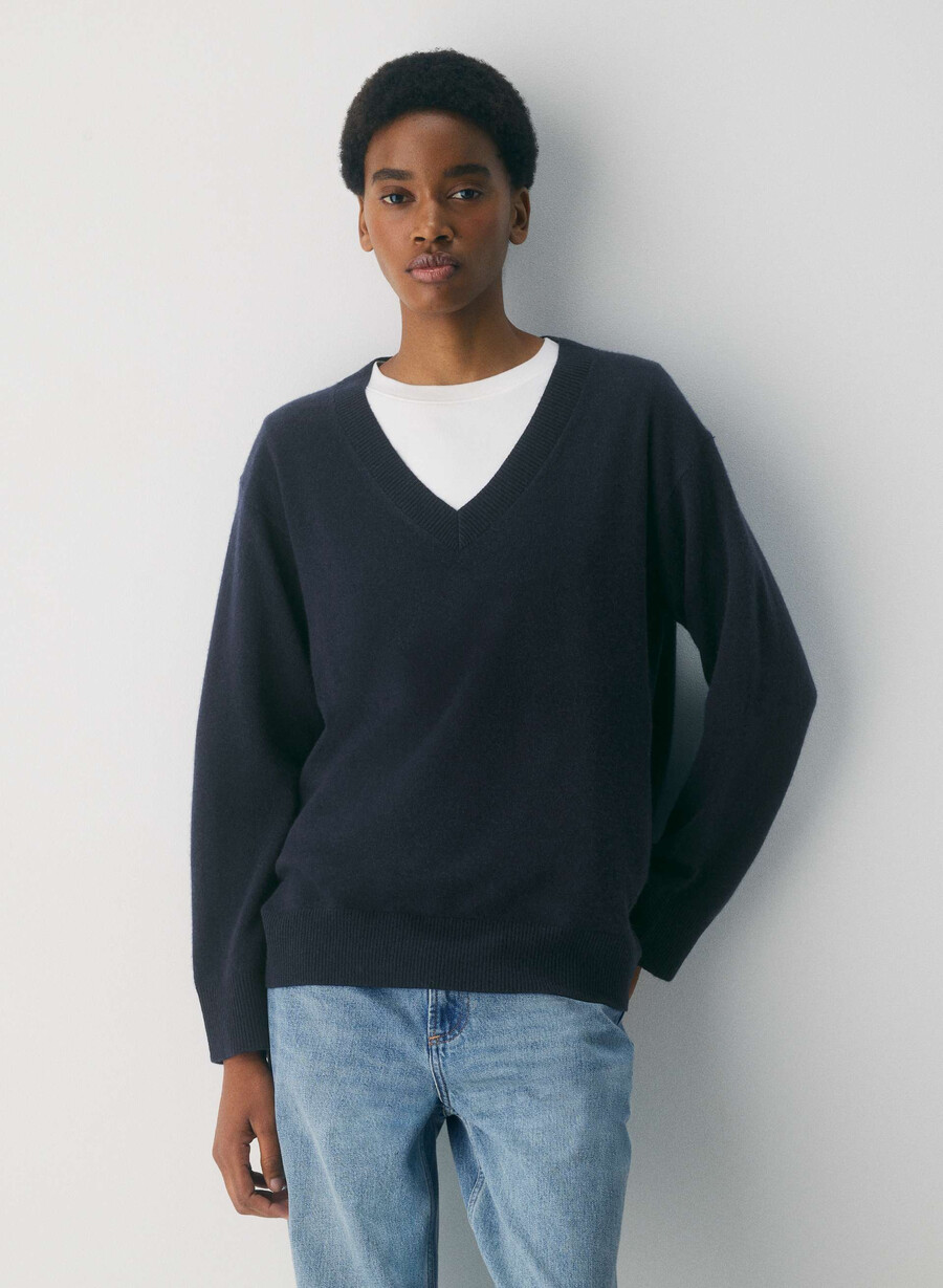 maglione in cashmere nudo admiral