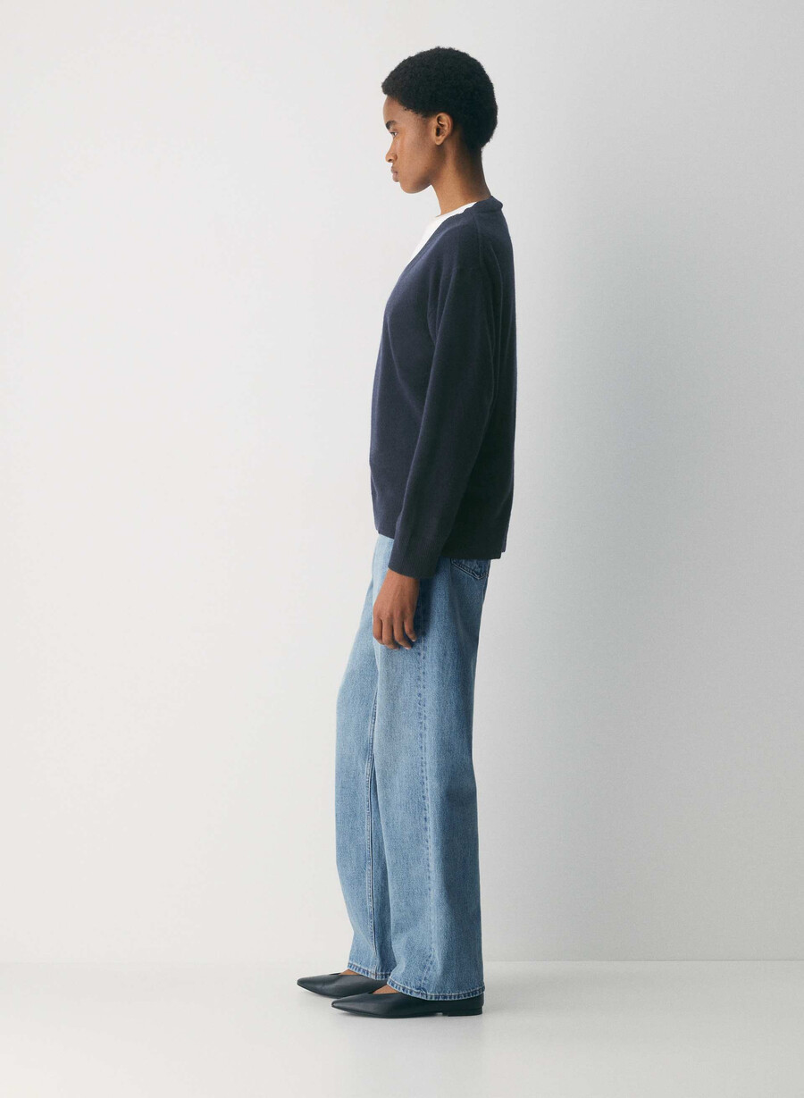 maglione in cashmere nudo admiral