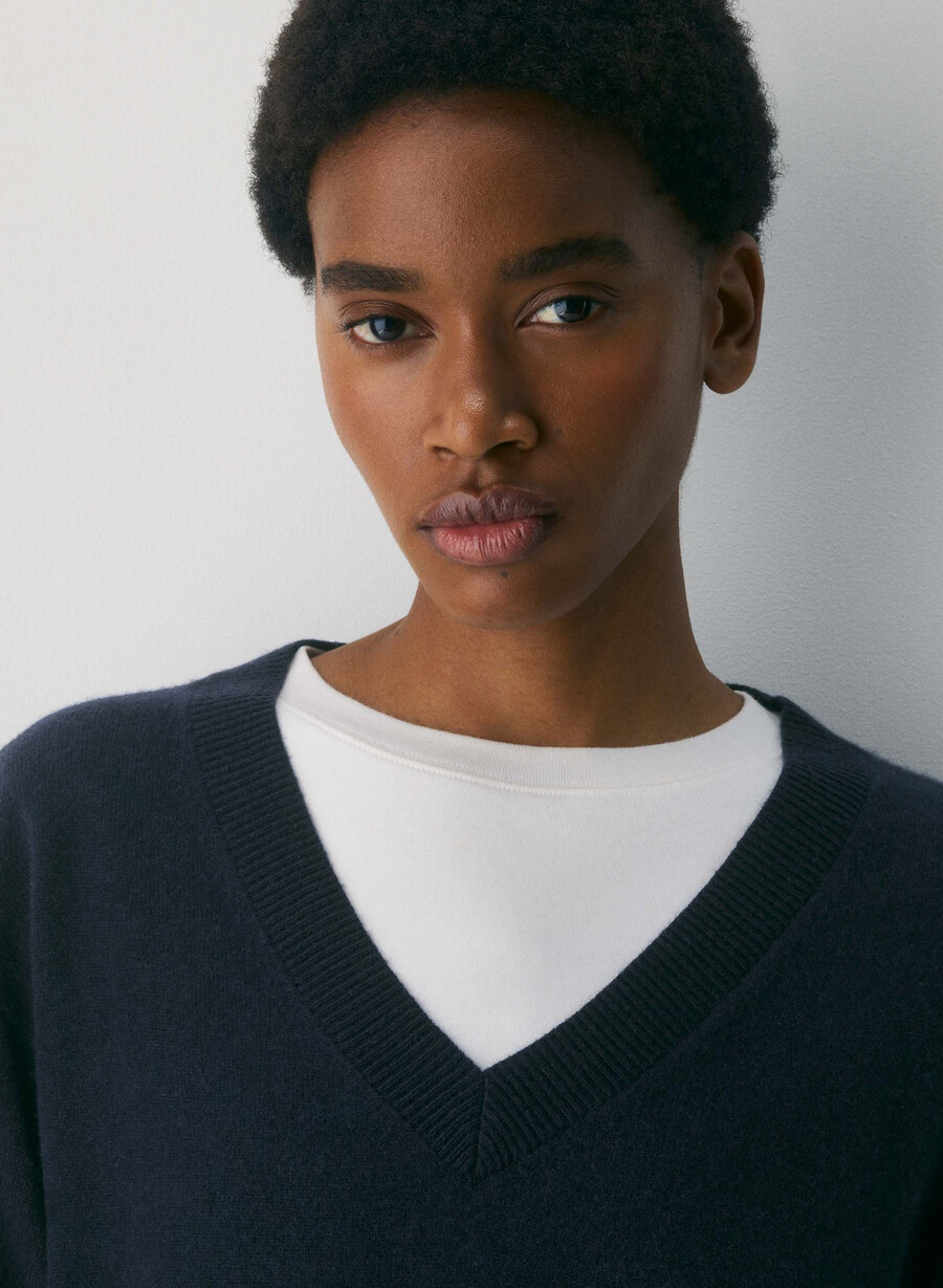 maglione in cashmere nudo admiral