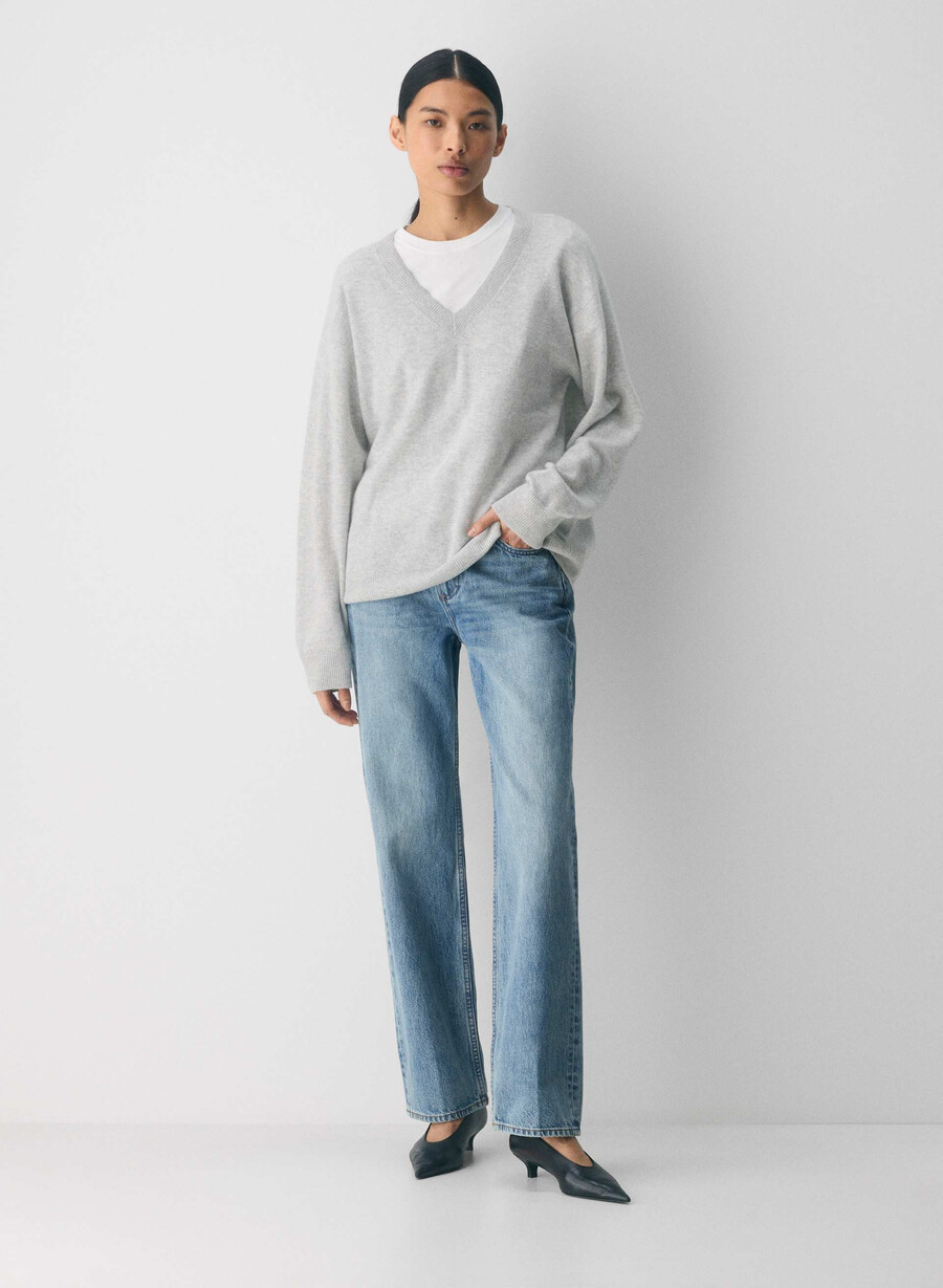 maglione bare cashmere composizione heather chrome