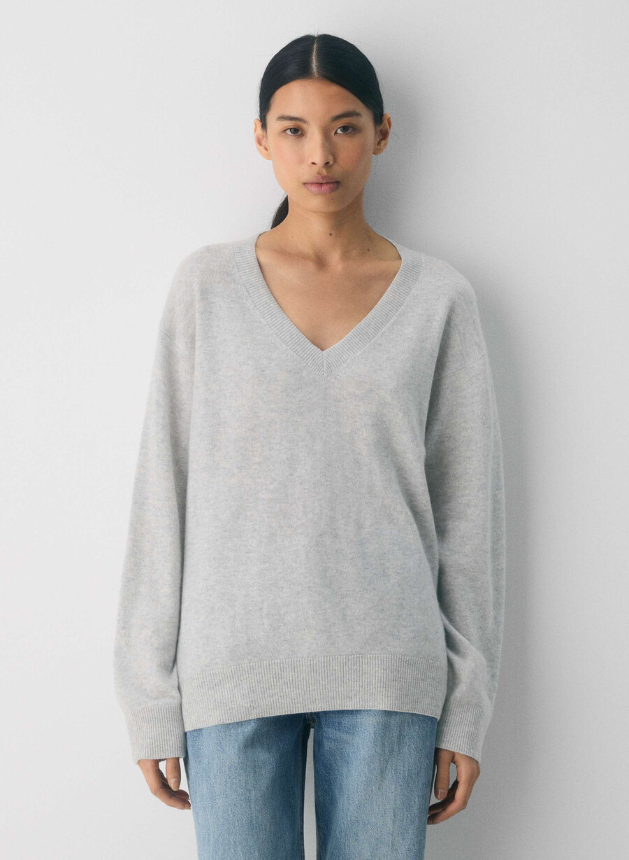 maglione bare cashmere composizione heather chrome