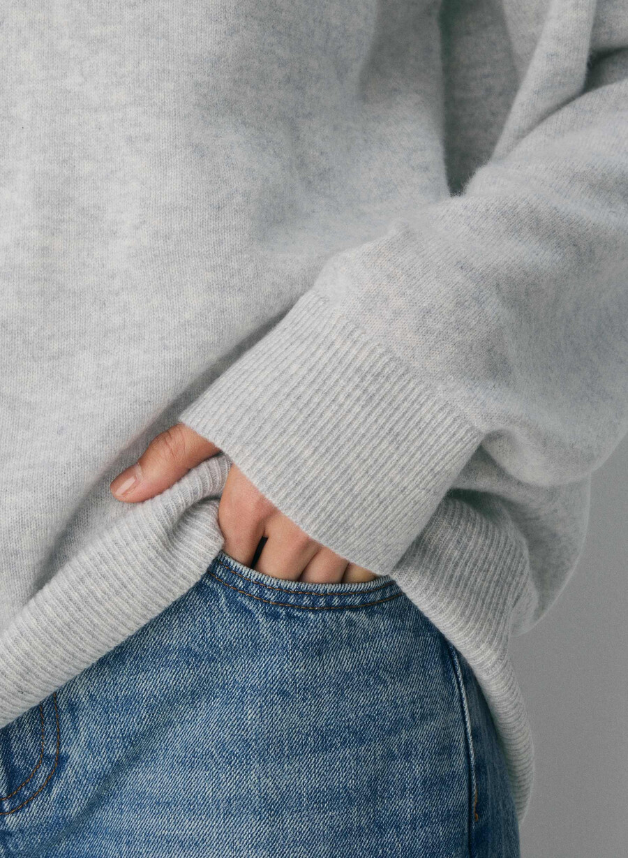 maglione bare cashmere composizione heather chrome