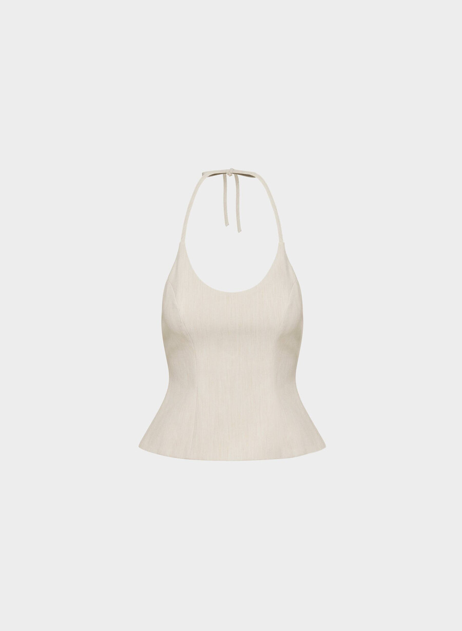 top con scollo allamericana convention heather matte pearl