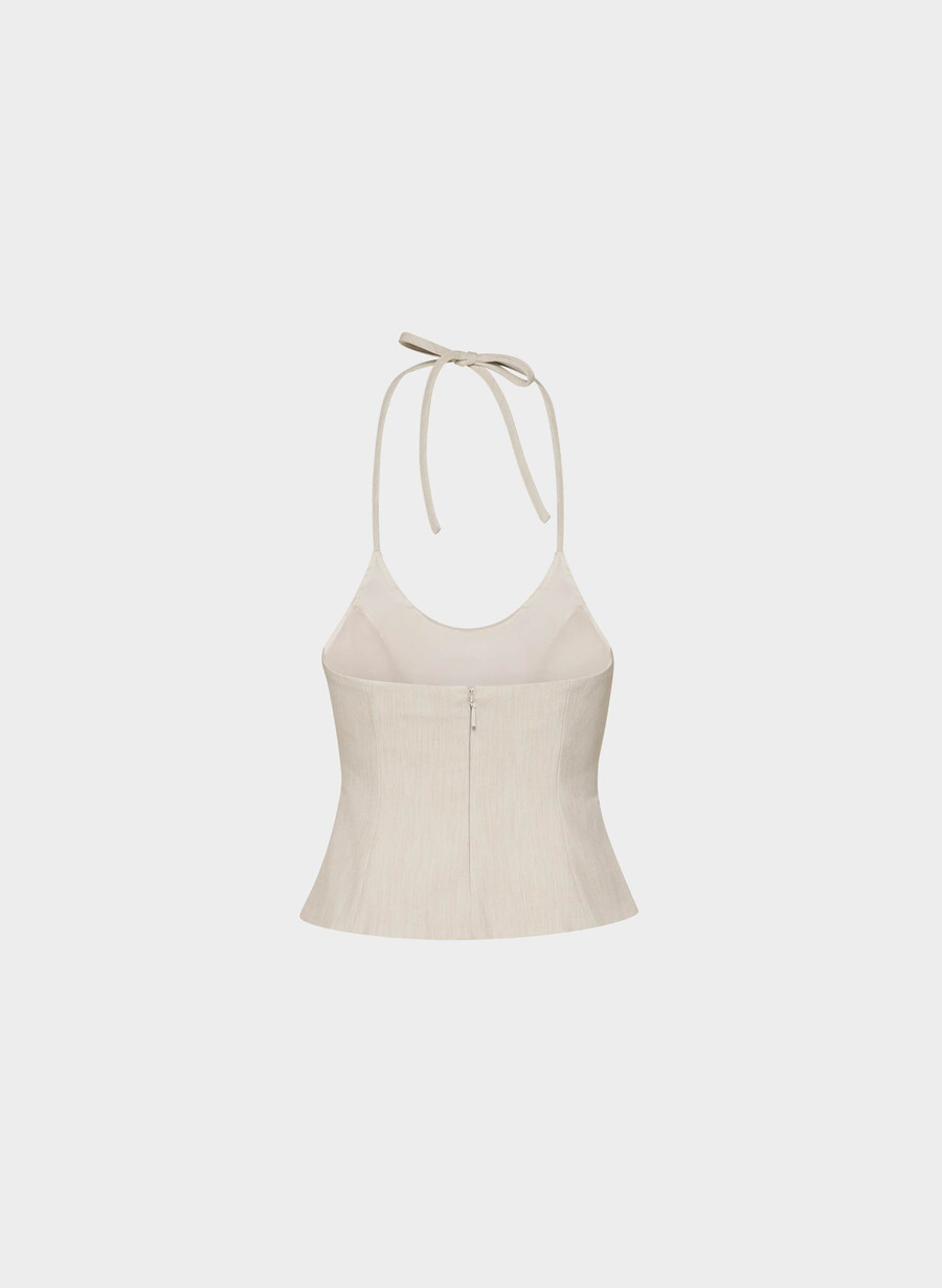top con scollo allamericana convention heather matte pearl