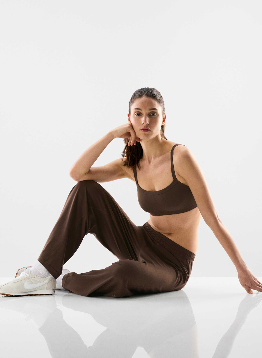 pantaloni da recupero butter rich mocha brown