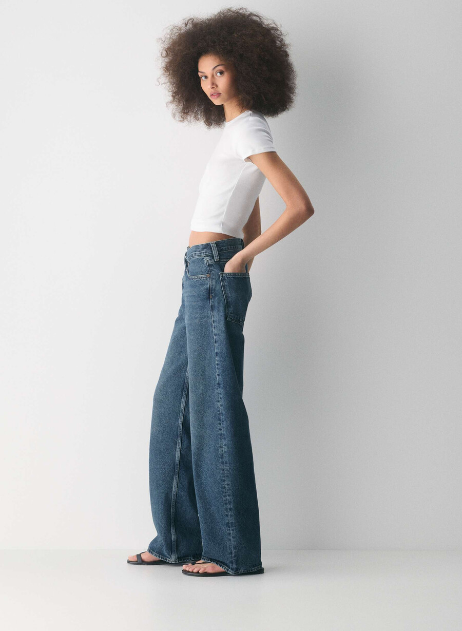 agolde arc criss cross jean forma