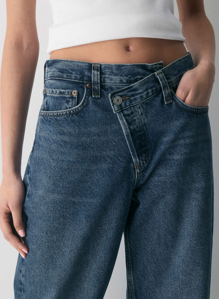 agolde arc criss cross jean forma