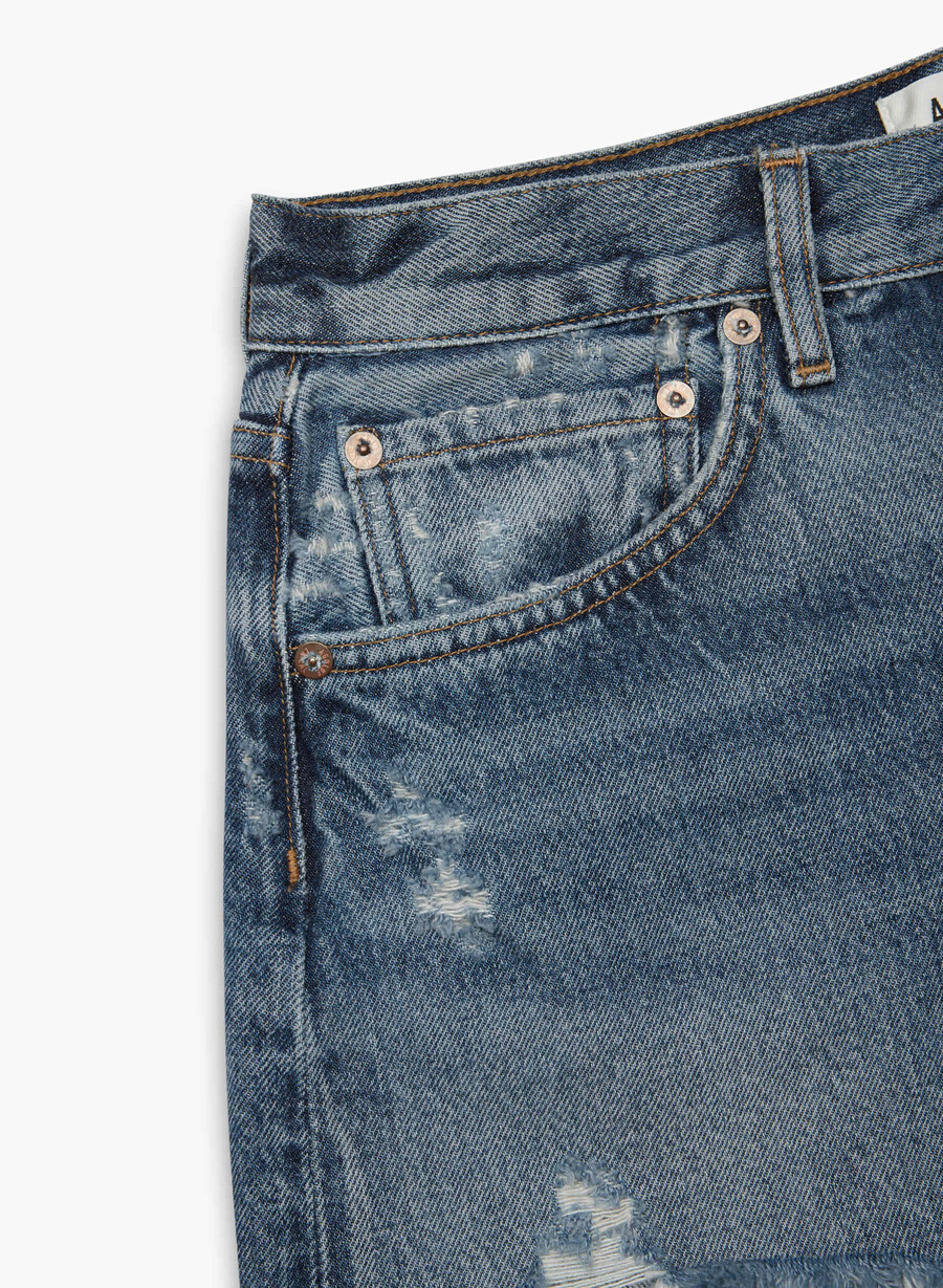 agolde parker jean short dark swapmeet