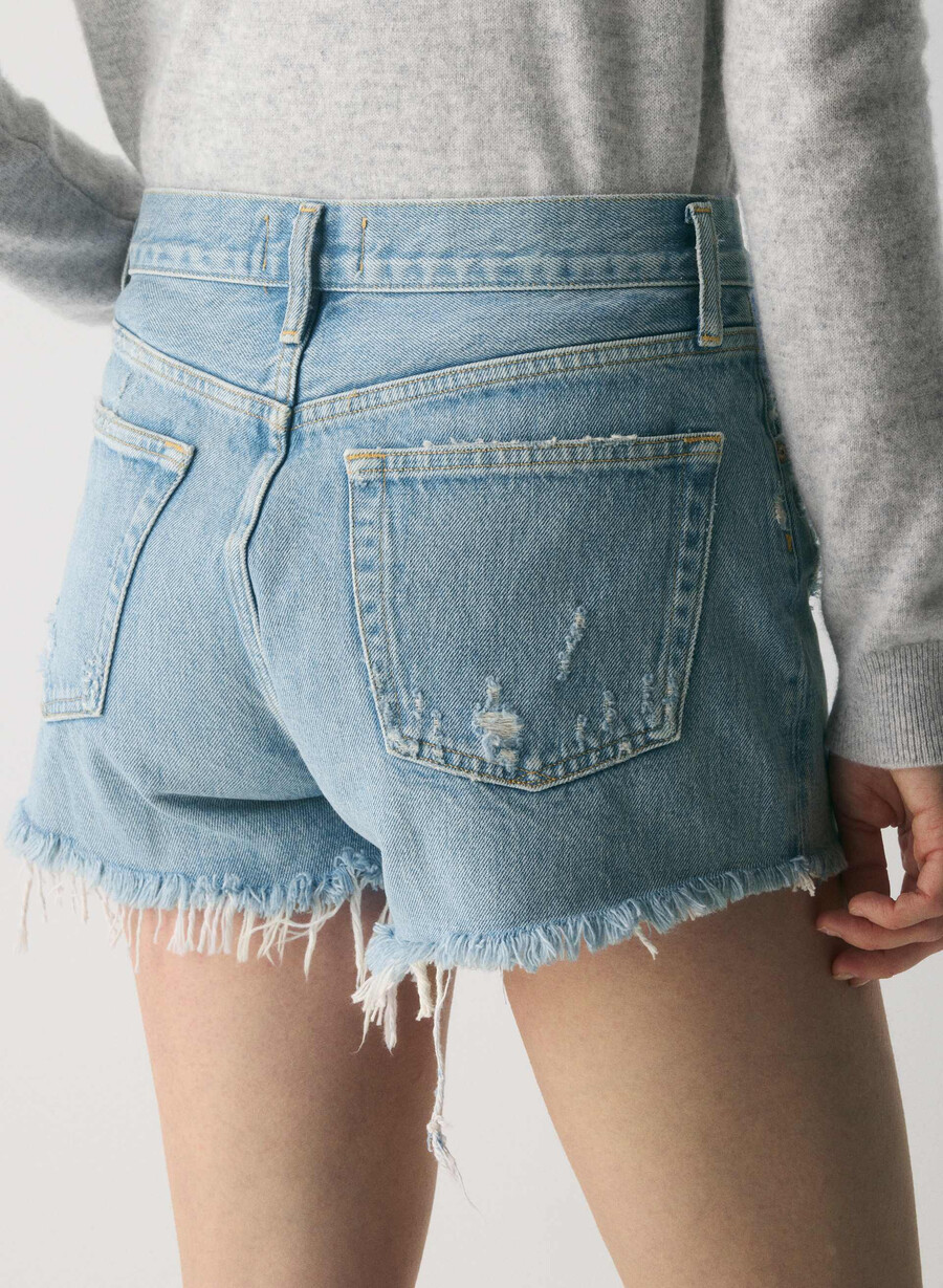 agolde parker jean short coro