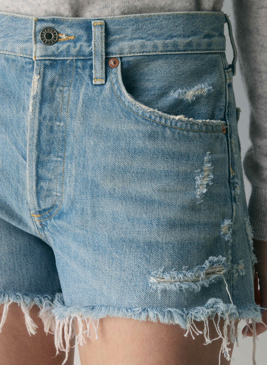 agolde parker jean short coro