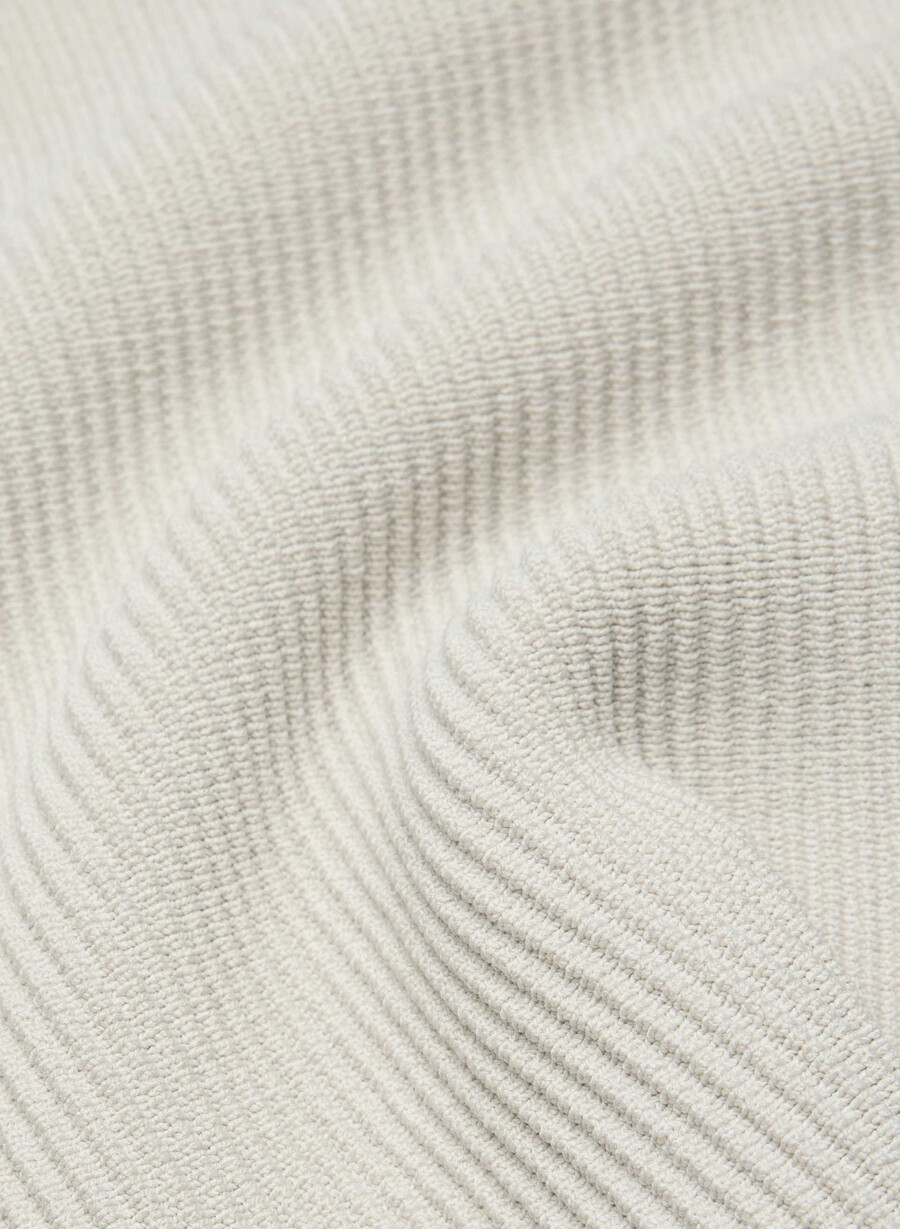 canotta sculpt knit squareneck matte pearl