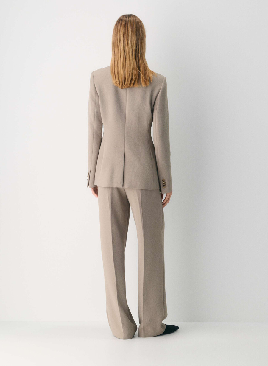 the effortless pant - crepette nomad taupe