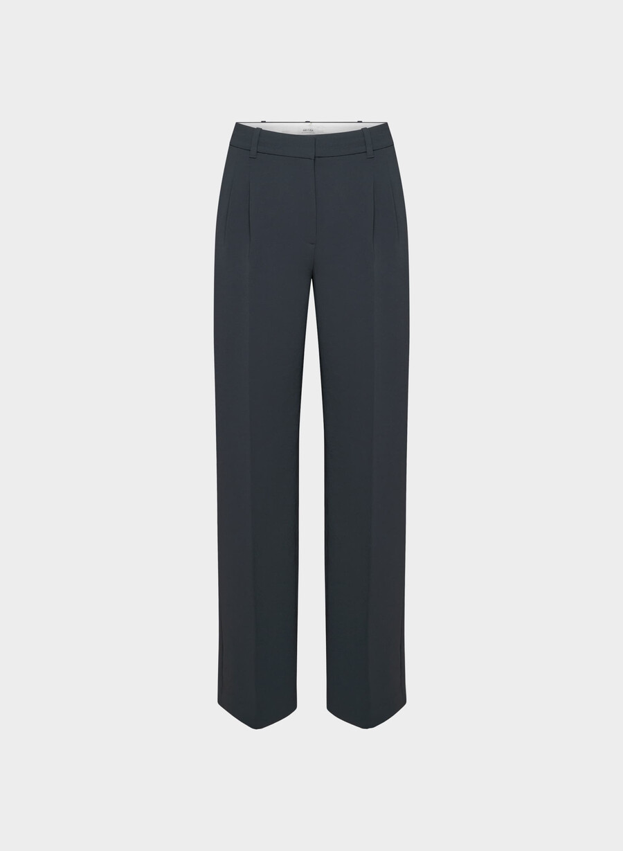 the effortless pant - crepette dark navy