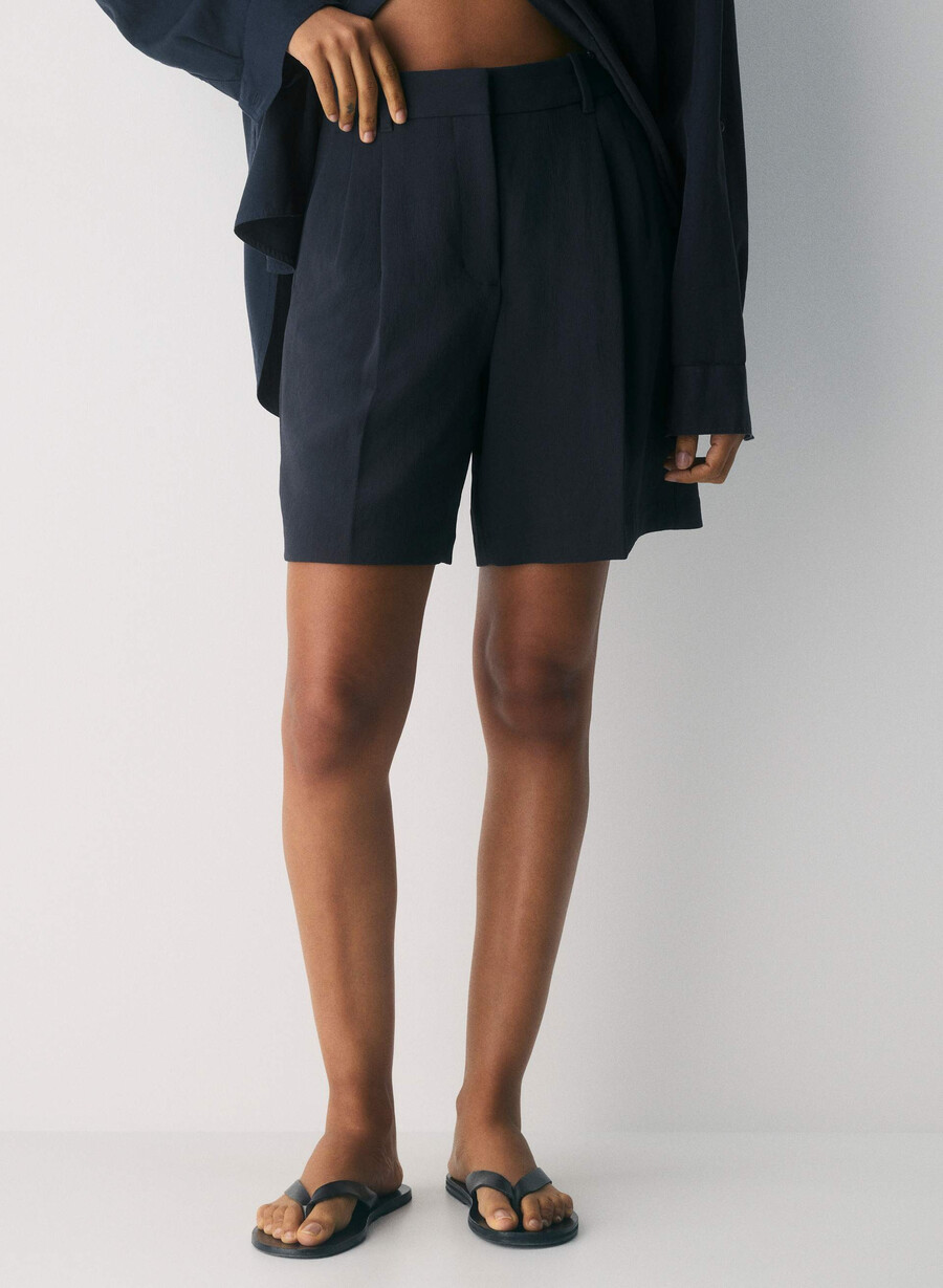 the effortless short long - crepette dark navy