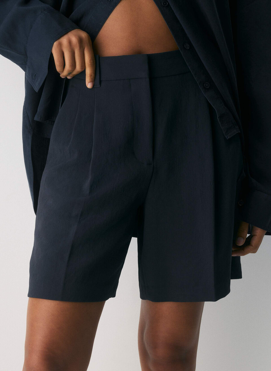 the effortless short long - crepette dark navy